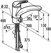 Kludi Komet 3, chrom, Hochdruck, 5023346