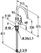 Kludi Bingo Star 3 Unterfenstermontage Hochdruck chrom, L70531