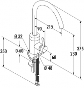 Kludi Bingo Star 1 Festauslauf Hochdruck chrom, L70418