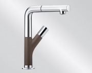 Blancoyovis-S Silgranit-Look, Hochdruck, Schlauchbrause, Farbe cafe/chrom, 518299