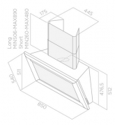 Elica Amelie MATWH/F/85 Wandhaube, Farbe weiss matt, PRF0094413. Mit 5 Jahren Garantie!