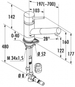 Kludi Scope 4 Auszugsauslauf Niederdruck chrom, L75510