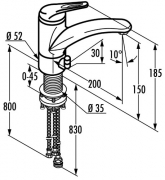 Kludi Komet 5, chrom, Hochdruck, 5023358