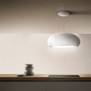 Elica Seashell WH/F/80 Inselhaube perlweiss, PRF0024262A