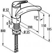 Kludi Komet 4, chrom, Hochdruck, 5023361