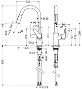 hansgrohe Focus E4, chrom, Hochdruck, 5026089