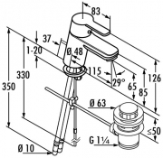 Kludi Logo Neo Bad, chrom, Hochdruck, 5023083