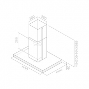 Elica Trendy Island IS IX/A/90x60 Inselhaube Edelstahl, PRF0100078. Mit 5 Jahren Garantie!