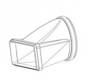 Falmec bergangsstck flach auf rund