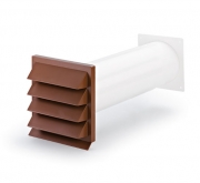 Naber COMPAIR K-Klima-R flow 125 Mauerkasten, braun, 4033028