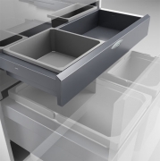 Naber Selectakit Cox Base K1 / 600-2 mit Base-Board, Abfallsystem Frontauszug, Vollauszug, 8012803