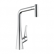 hansgrohe Metris 3, Hochdruck, edelstahlfinish, 5026096