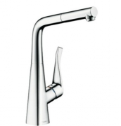 hansgrohe Metris 2, Hochdruck, edelstahlfinish, 5026094
