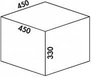Naber Selectakit Pullboy Premium 45/2, Abfallsystem Frontauszug, alu grau/silber, 8011400