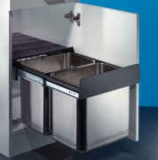 Naber Selectakit Edel Double 2, Abfallsystem Frontauszug, Edelstahl, 8011149