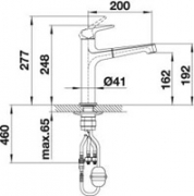 Blancofelisa-S Edelstahl finish, 520337