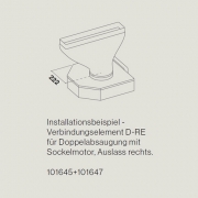 Falmec Piano Tischlfter, Doppelabsaugung, Abluft/Umluft, Edelstahl, Muldenlfter, mit 5 Jahren Garantie