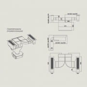 Falmec Piano Tischlfter, Doppelabsaugung, Abluft/Umluft, Edelstahl, Muldenlfter, mit 5 Jahren Garantie