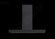 Silverline Vela Isola Premium VAI 194 S Inselhaube, 120 cm Schwarz/Schwarzglas