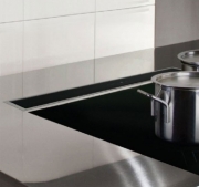 Silverline Apollo RF Intern Premium ARIT 114 S Tischhaube, 120 cm Edelstahl/Schwarzglas