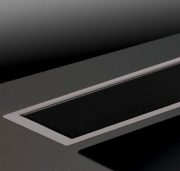 Silverline Apollo RF Intern Premium ARIT 114 S Tischhaube, 120 cm Edelstahl/Schwarzglas