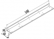 Naber Tablon Befestigungswinkel fr Anbautisch, 3033083