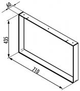 Naber Tablon Kufe fr Kcheninsel, chrom, 3033077
