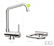 Schock Maia Festauslauf Fensterarmatur, Chrom, 527000 CHR