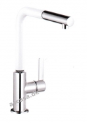 Kludi Line-S Auszugsauslauf Hochdruck weiss/matt chrom, L80936