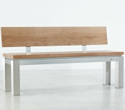 Naber Tablon Bankgestell mit Lehne BL120, Aluminium, 3032111