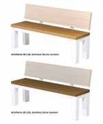 Naber Tablon Bankgestell mit Lehne BL120, Aluminium, 3032111