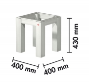Naber Tablon Hockergestell H120, Aluminium, 3032119