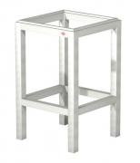 Wesco Tablon Barhockergestell BH120, edelstahlfarbig, 3032158