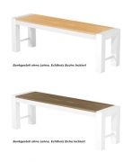 Wesco Tablon Bankgestell mit Lehne BL20, Aluminium, 3032061