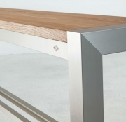 Wesco Tablon Hochbankgestell HB20, edelstahlfarbig, 3032153