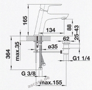 Blanco Newa-WT Waschtischarmatur, 520400