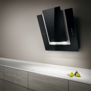 Elica Ico WH/F/80 Wandhaube Edelstahl, Glas weiss, PRF0010405A