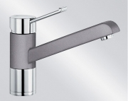 BLANCOZENOS Silgranit-Look 2-farbig, Farbe alumetallic/chrom, 517806