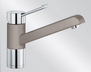 BLANCOZENOS Silgranit-Look 2-farbig, Farbe alumetallic/chrom, 517806