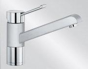 BLANCOZENOS Silgranit-Look 2-farbig, Farbe silgranitweiss/chrom, 517808