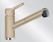 BLANCOACTIS-S Silgranit-Look, Hochdruck, Farbe felsgrau, 518815