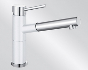 BLANCOALTA-S Compact Silgranit-Look, 2-farbig, Farbe silgranitweiss/chrom, 515327