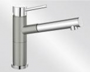 BLANCOALTA-S Compact Silgranit-Look, 2-farbig, Farbe perlgrau/chrom, 520730