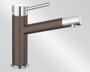 BLANCOALTA Compact Silgranit-Look, 2-farbig, Farbe jasmin/chrom, 515318