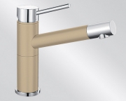 BLANCOALTA Compact Silgranit-Look, 2-farbig, Farbe champagner/chrom, 515319