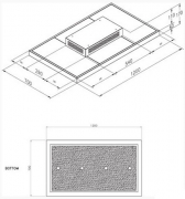 ascasa Amadeus 120, Edelstahl / Glas, Deckenhaube mit Motor, 8820. Mit 5 Jahren Garantie!