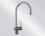 BLANCOFILO-S Silgranit-Look (zweifarbig) felsgrau/chrom, 518811