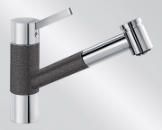 BLANCOTIVO-S Silgranit-Look, 2-farbig, Farbe alumetallic/chrom, 517611