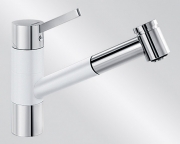 BLANCOTIVO-S Silgranit-Look, 2-farbig, Farbe alumetallic/chrom, 517611