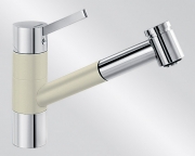 BLANCOTIVO-S Silgranit-Look, 2-farbig, Farbe silgranitweiss/chrom, 517613